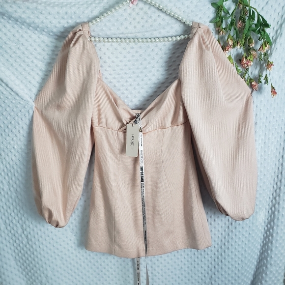 NWT House of CB Dress Medium Aliyah Puff Sleeve - Picture 10 of 14